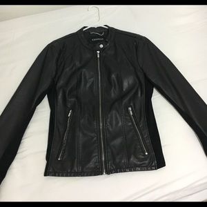 Express Black Leather Jacket